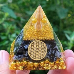 Pirâmide Energética com Ametista e Cobre