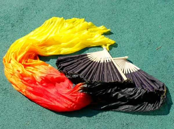 Fan Leque Fogo de Seda par de duas unidades pronta entrega no brasil