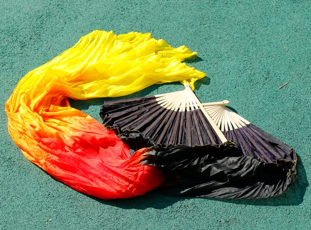 Fan Leque Fogo de Seda par de duas unidades pronta entrega no brasil