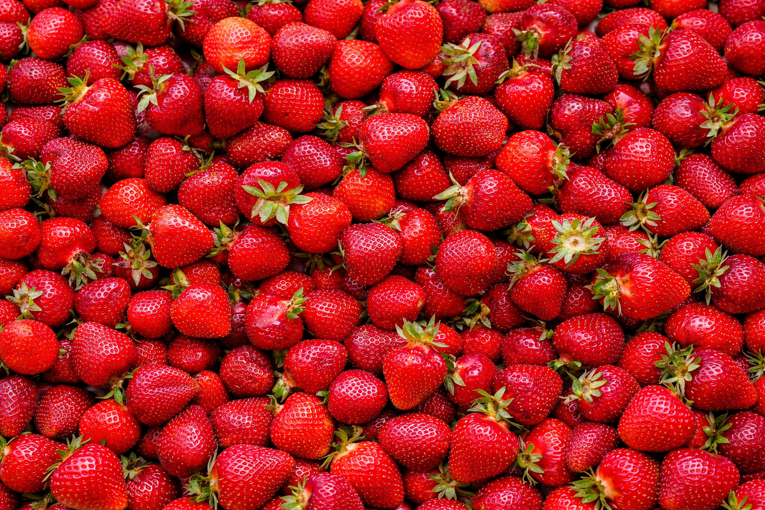 Morango fresco egípcio selecionado para exportação, embalado para envio refrigerado