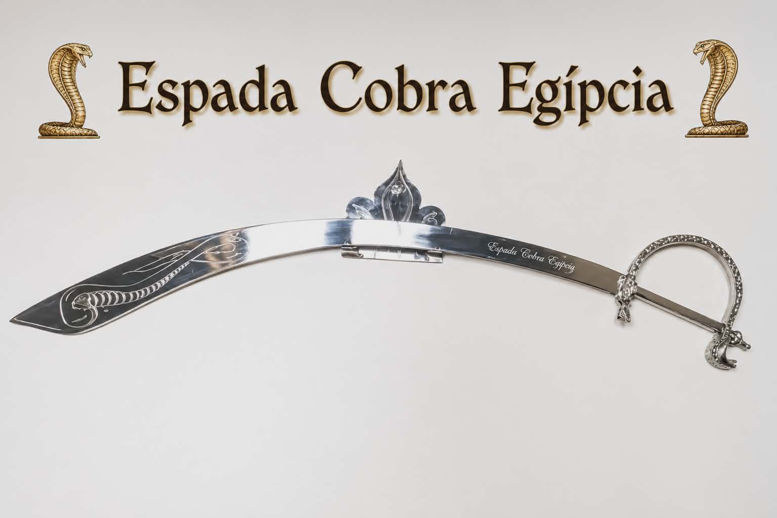 Espada para danqca do vent3re modelo cobra naja egipcia feito em lato no brasil