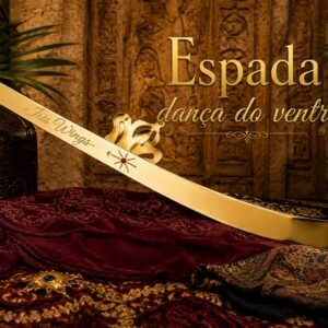 Espada árabe para dança do ventre artesanal Espada oriental para apresentação de dança do v